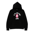 BAPE ABC Camo College Organic Pullover Hoodie "Black/Pink"