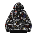 BAPE Hand Draw Pullover Hoodie "Black"