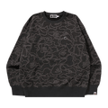 BAPE Neon Camo Jacquard Relaxed Fit Crewneck "Black"