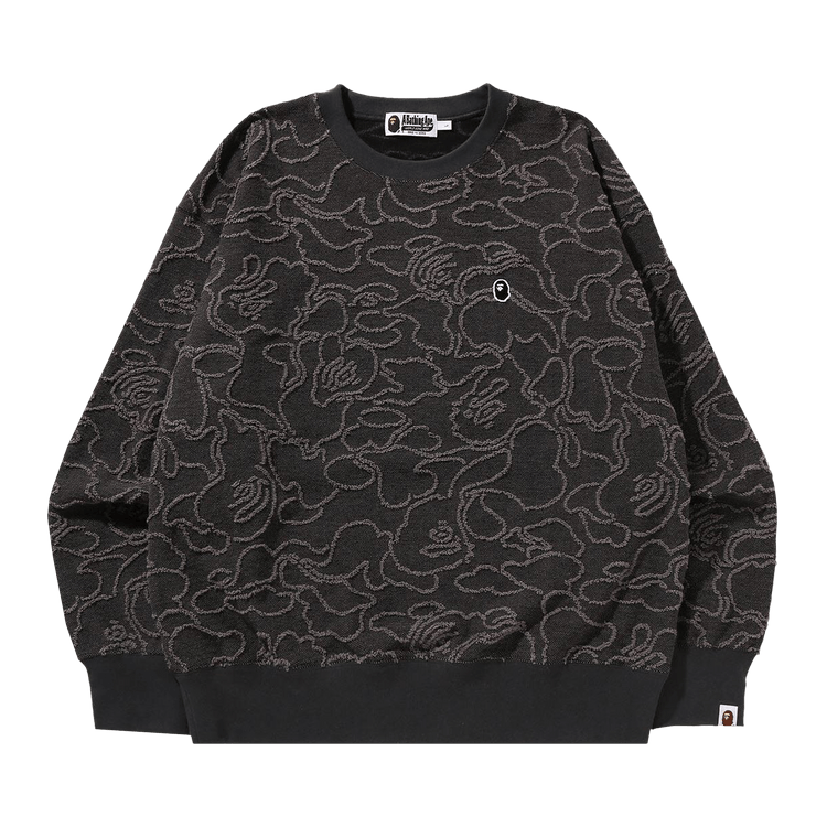 BAPE Neon Camo Jacquard Relaxed Fit Crewneck "Black"