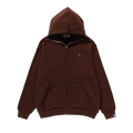 BAPE Metal One Point Full Zip Hoodie "Brown"