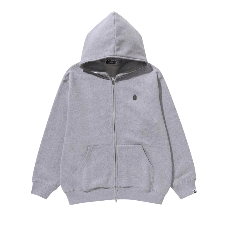 BAPE Metal One Point Full Zip Hoodie "Grey"