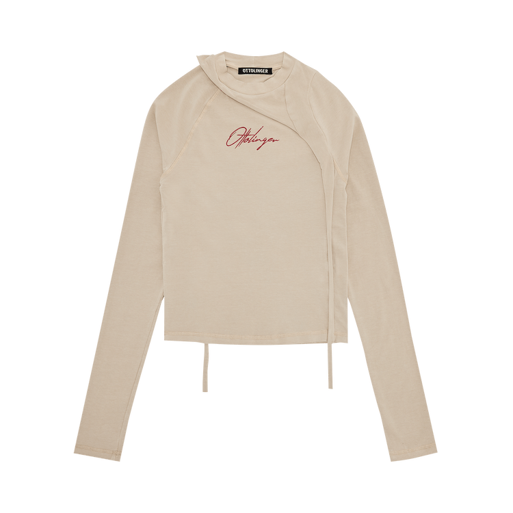 Ottolinger Deconstructed Fitted Long-Sleeve "Sand Pebble"