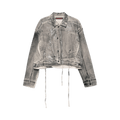 Ottolinger Double Closure Denim Jacket "Cream/Black Paint"