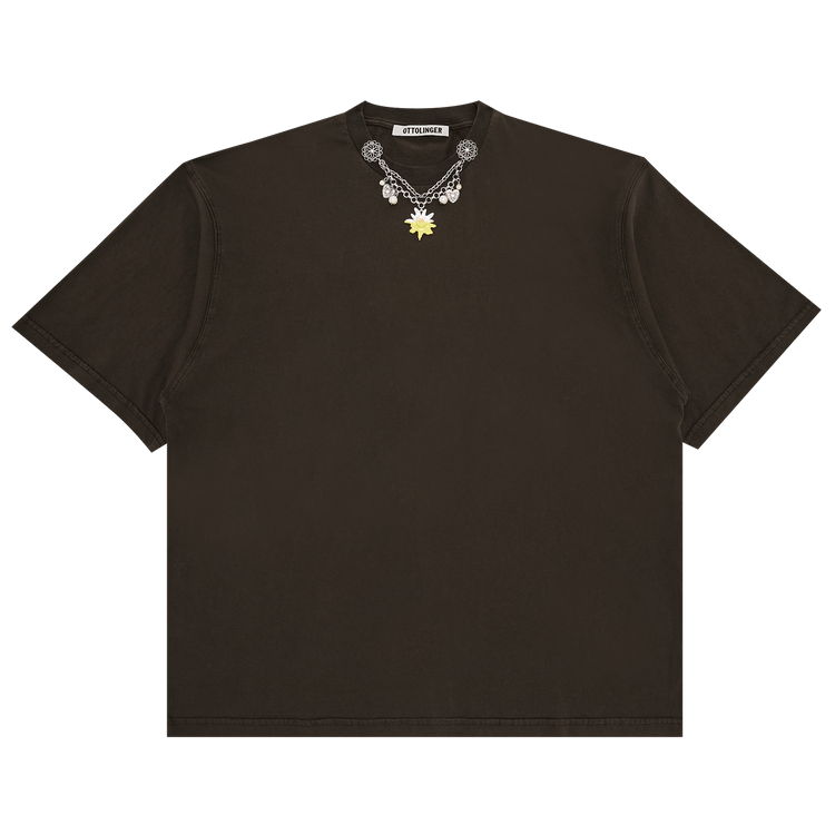 Ottolinger Oversized Charm T-Shirt "Dark Brown Wash"