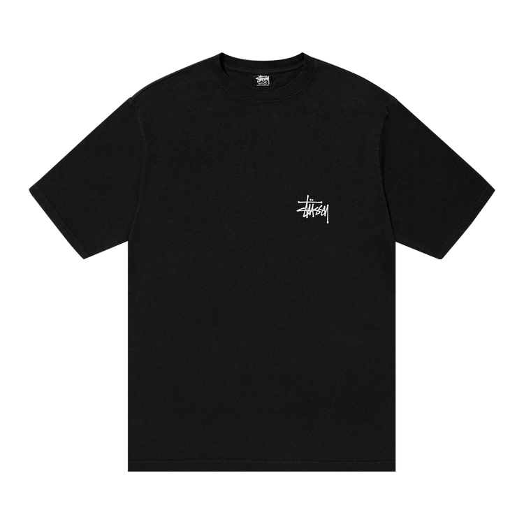 Stussy Basic Pigment Dyed Logo Tee "Black"