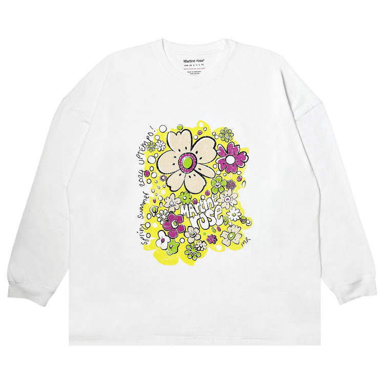 Martine Rose Oversized Long-Sleeve Tee "White"