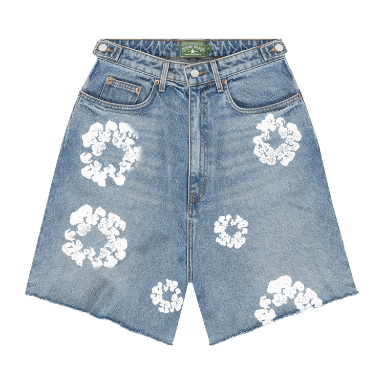 Denim Tears Wreath Jean Short "Light Wash"