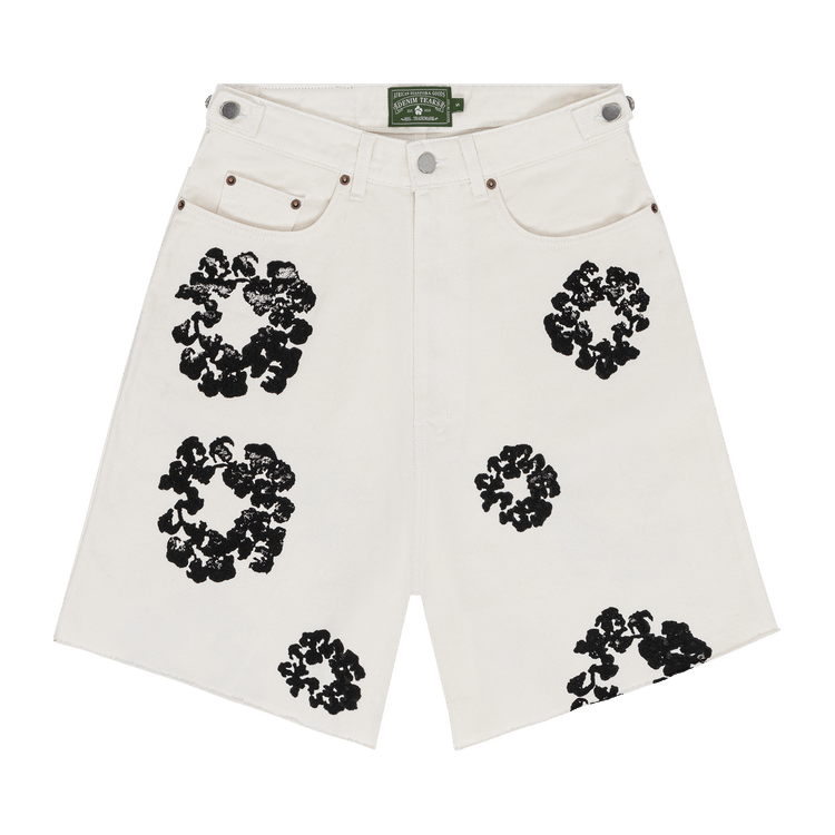 Denim Tears Wreath Jean Short "White"
