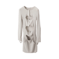 Vintage Helmut Lang Cut Out Bondage Dress "Off White"