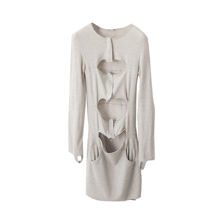 Vintage Helmut Lang Cut Out Bondage Dress "Off White"