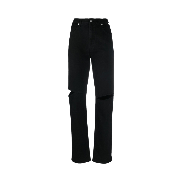 Helmut Lang Cut Out Straight Jeans "Black"