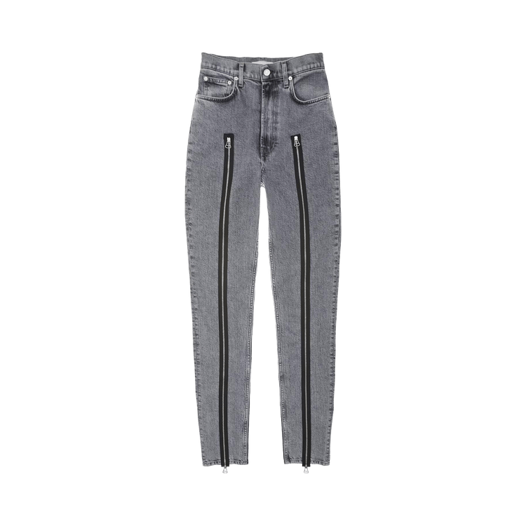Helmut Lang Runway Hi Spikes Zipper Jeans "Grey"