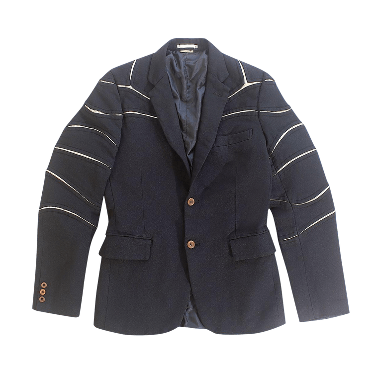 Comme des Garçons Homme Plus Cracked Blazer "Black/White"