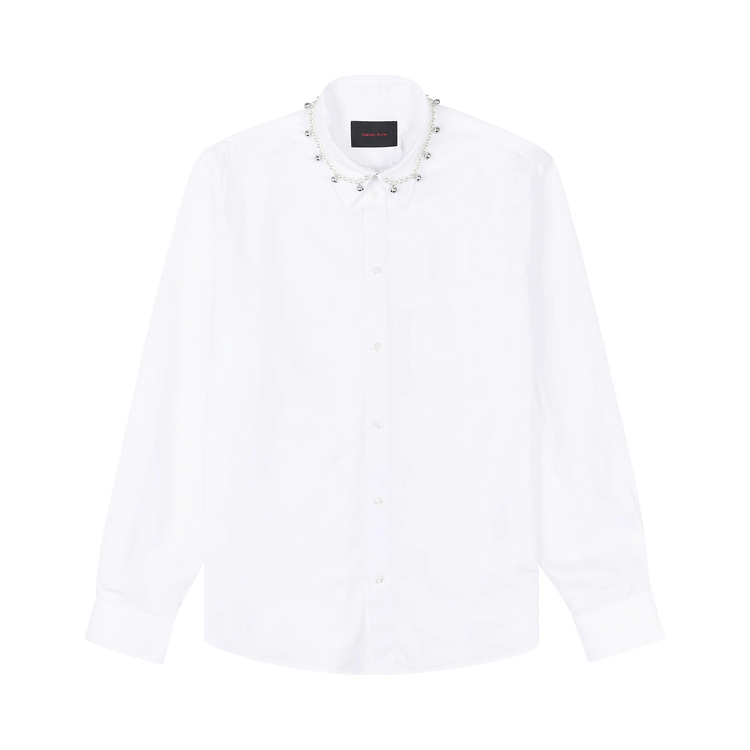 Simone Rocha Beaded Bell Classic Fit Shirt "White"