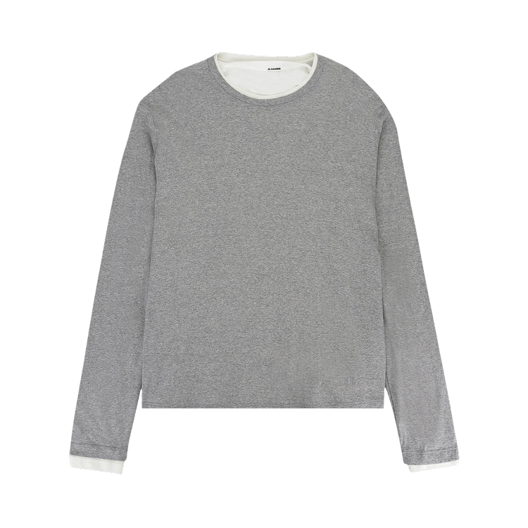 Jil Sander Three Layers Long-Sleeve T-Shirt "Grey"