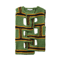 JW Anderson Interwoven Stripe Runway Vest "Green"