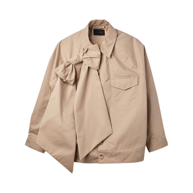 Simone Rocha Bow Dolman Workwear Jacket "Beige"
