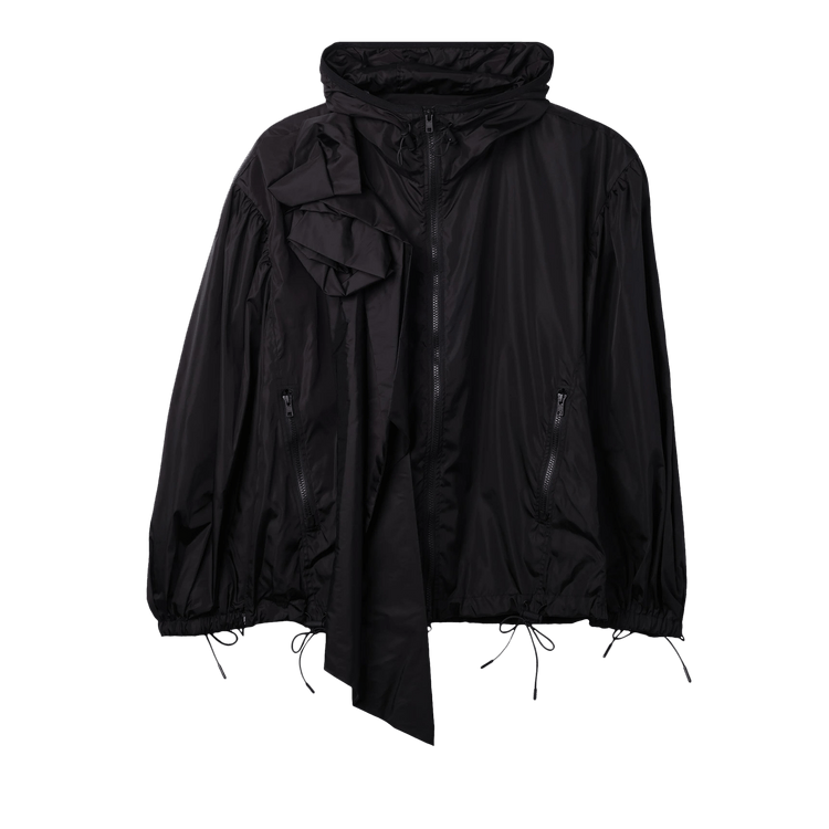 Simone Rocha Pressed Rose Tech Jacket "Black"