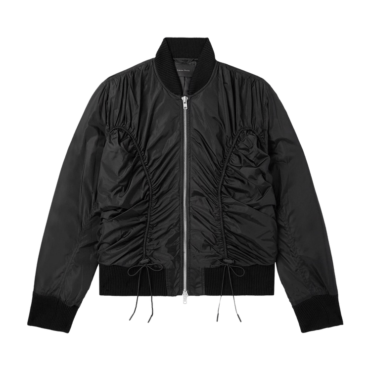 Simone Rocha Ruched Bomber Jacket "Black"