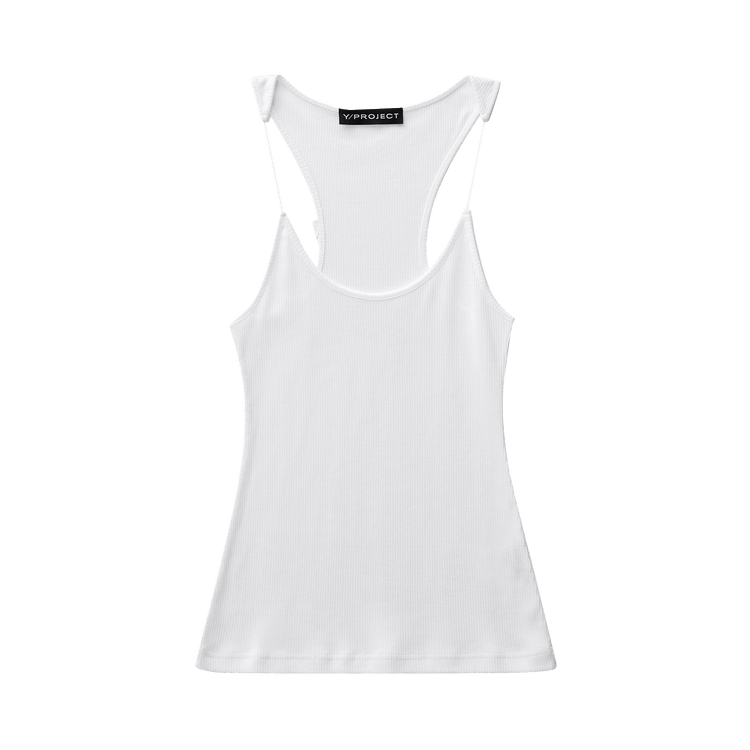 Y/Project Invisible Strap Tank Top "White"