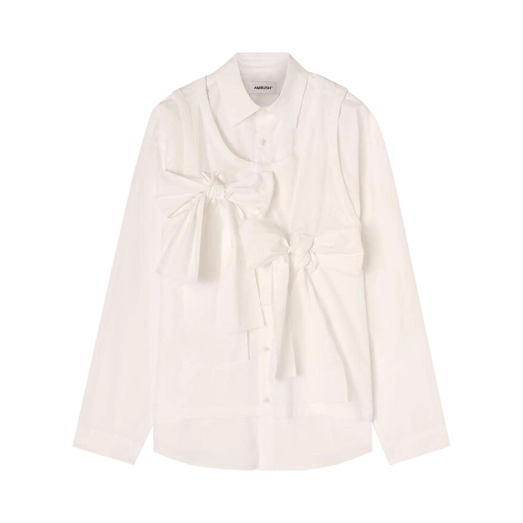 Ambush Ribbon Shirt "White"