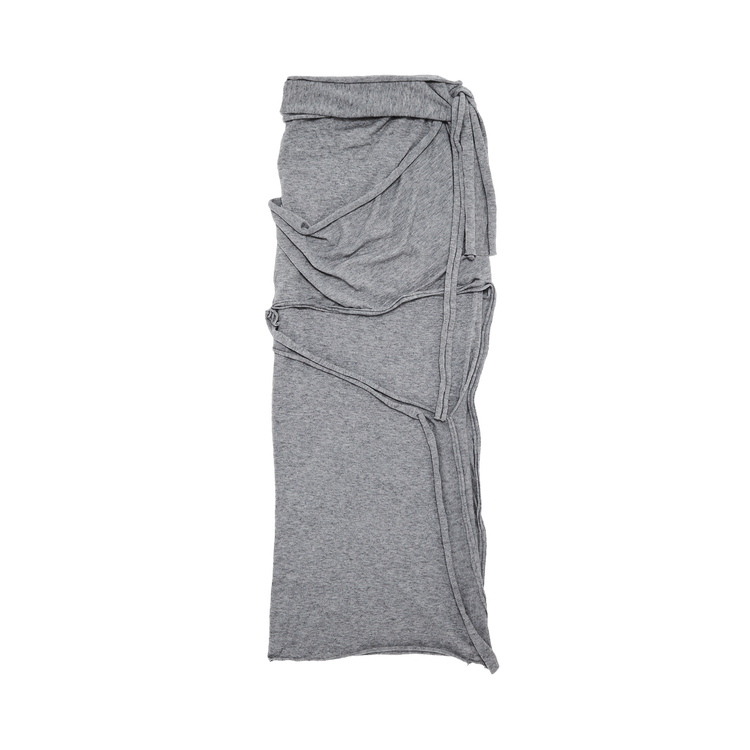 Ottolinger Drape Strap Knit Skirt "Grey"