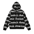 Denim Tears x Arthur Jafa Systemic Racism Controls America Zip Up Hoodie "Black"