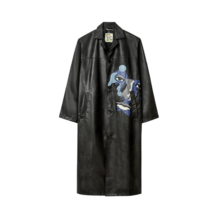 KidSuper Face Topcoat "Black"