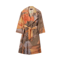 KidSuper Printed Trench Coat "Multicolor"