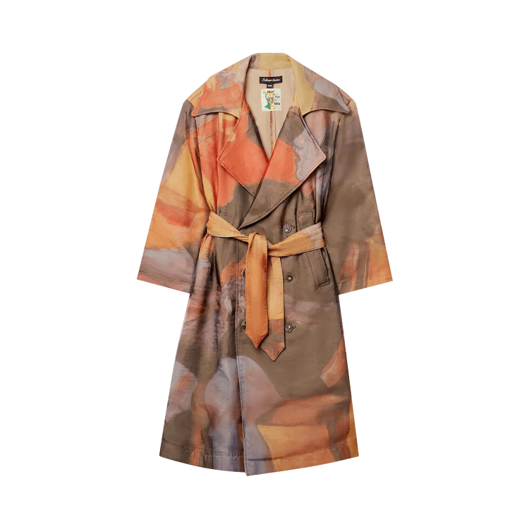 KidSuper Printed Trench Coat "Multicolor"