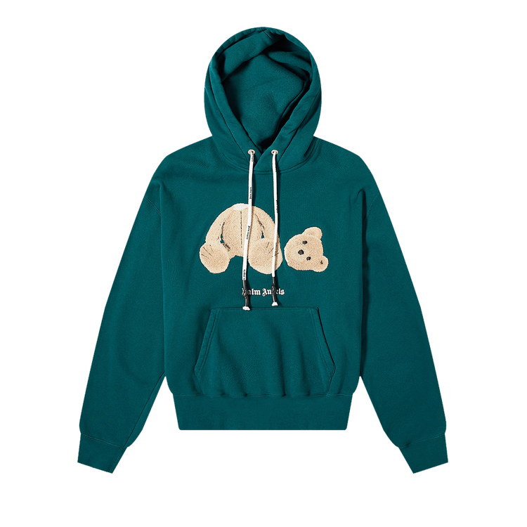 Palm Angels Bear Hoodie "Forest Green/Black"