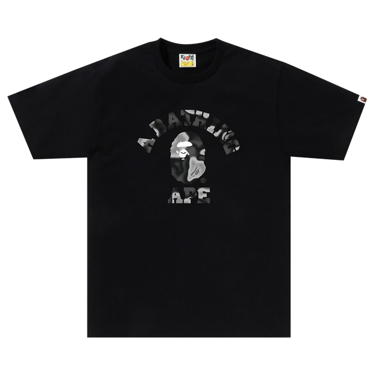BAPE Liquid Camo College Tee "Black"