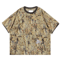 And Wander Pertex Printed Wind T-Shirt "Beige"