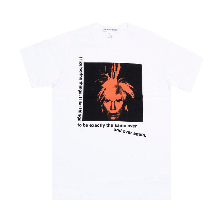 Comme des Garçons SHIRT Andy Warhol Graphic Tee "White"