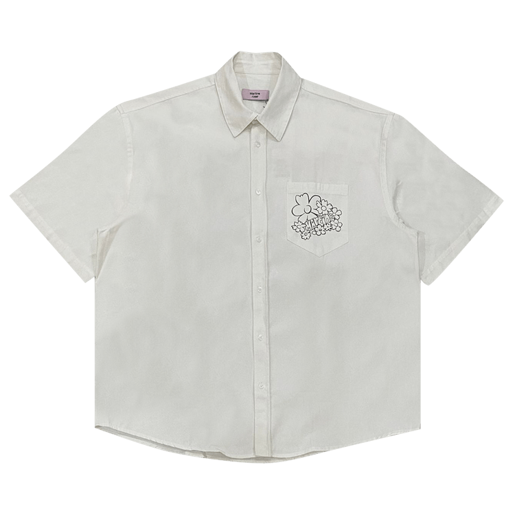 Martine Rose Festival Flower Overshirt "Off White"