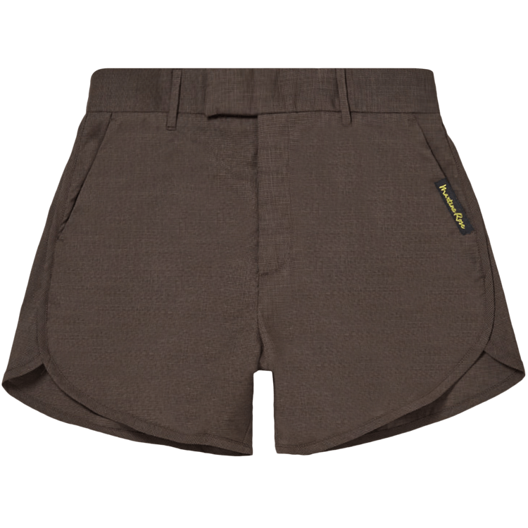 Martine Rose Tailored Gym Short "Brown Houndstooth"