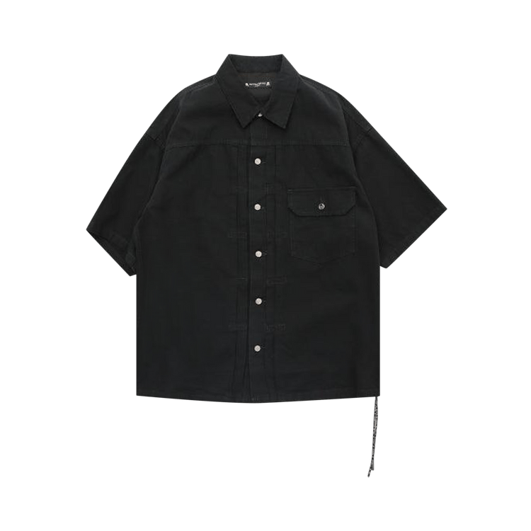 Mastermind World 1st Short-Sleeve Denim Shirt "Black"