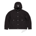 Mastermind World 1st Long-Sleeve Denim Shirt With Hood "Black/Black"