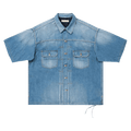 Mastermind World 2nd Short-Sleeve Denim Shirt "Indigo"