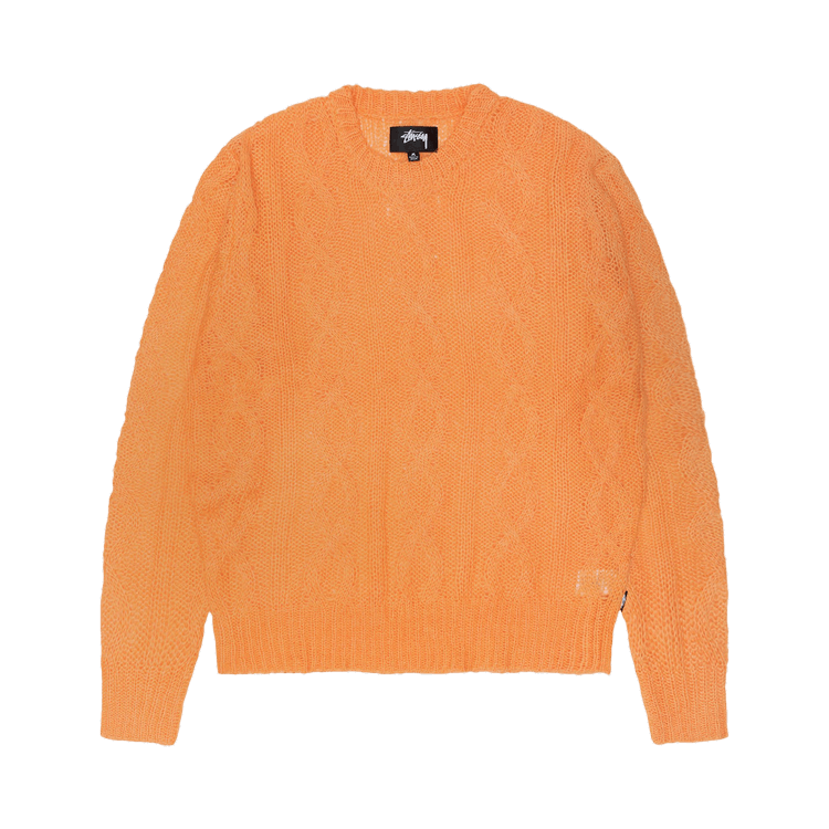 Stussy Cable Loose Knit Sweater "Melon"