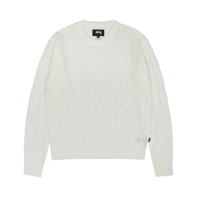 Stussy Cable Loose Knit Sweater "Ivory"