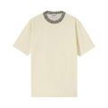 Ambush Monogram Rib Collar T-Shirt "Ivory"