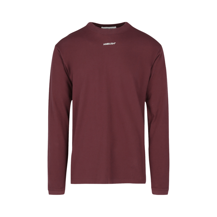 Ambush Long-Sleeve Logo Tee "Wine"