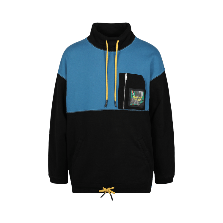 Ambush Two Tone Logo Patch Sweatshirt "Black/Multicolor"