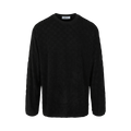 Ambush Monogram Crewneck Sweatshirt "Black"