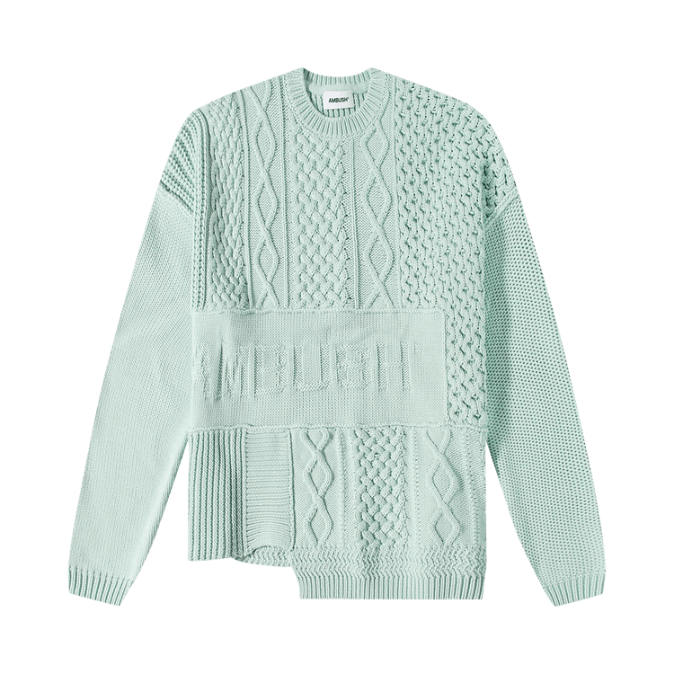 Ambush Patchwork Knitted Jumper "Mint"
