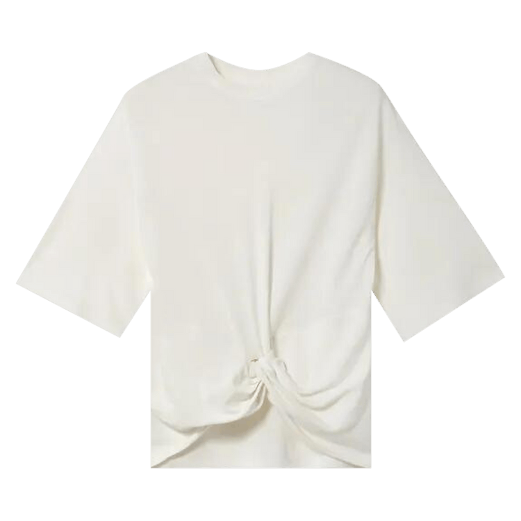 Ambush Short-Sleeve Gathered T-Shirt "White"