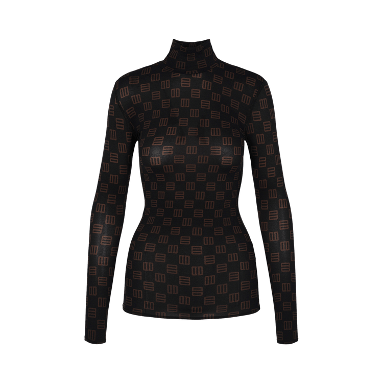 Ambush Monogram Fitted Turtleneck "Black"
