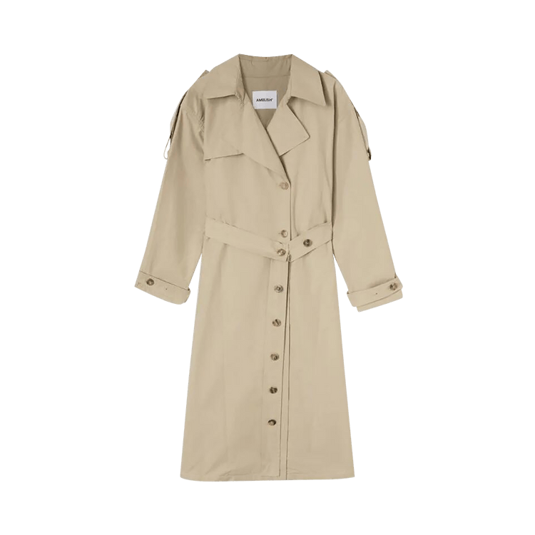 Ambush Side Slit Trench Coat "Natural"